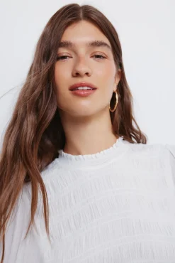 Blusa romántica gomas