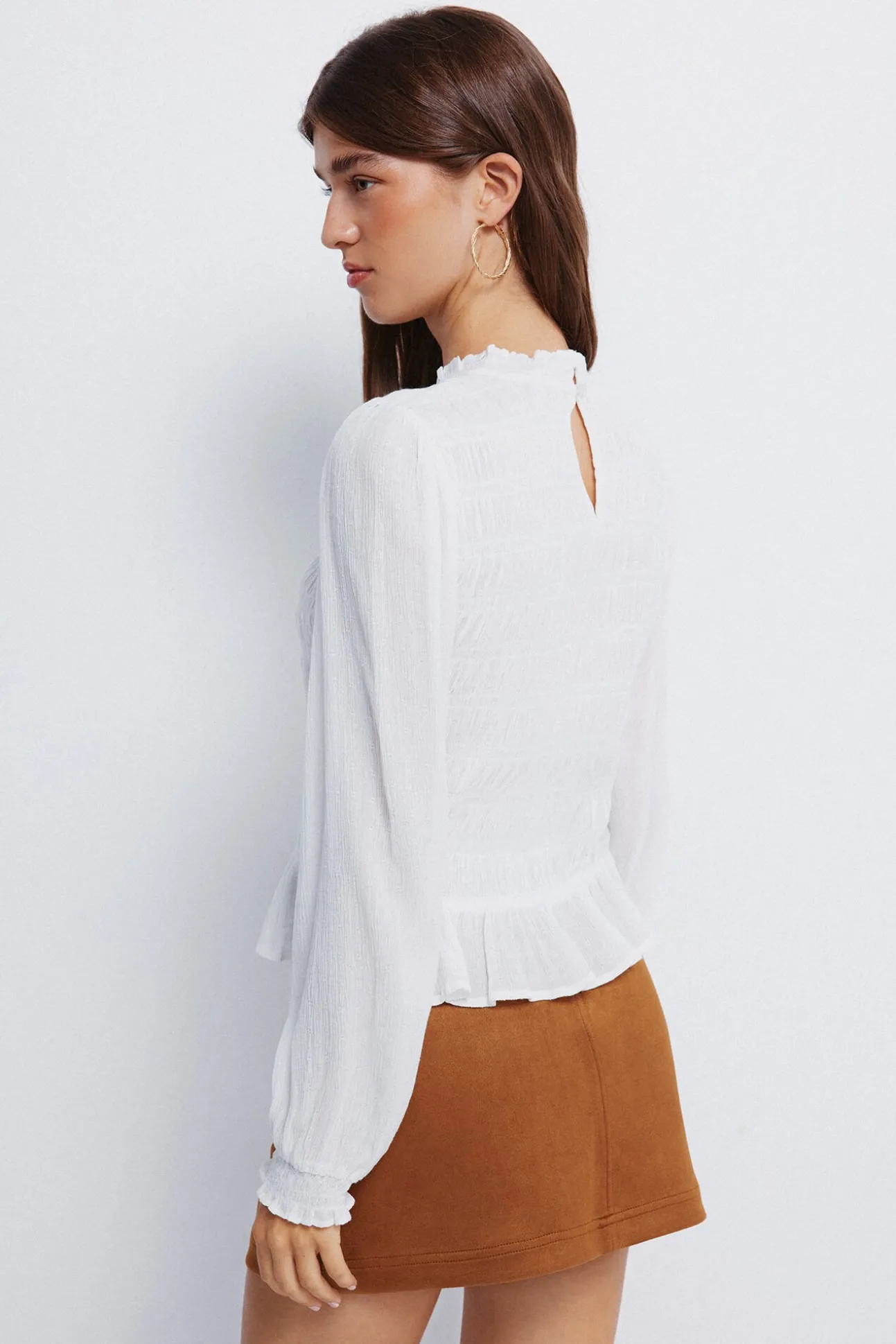 Blusa romántica gomas