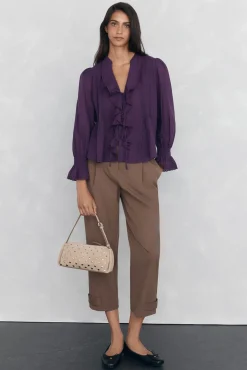 Blusa romántica volante