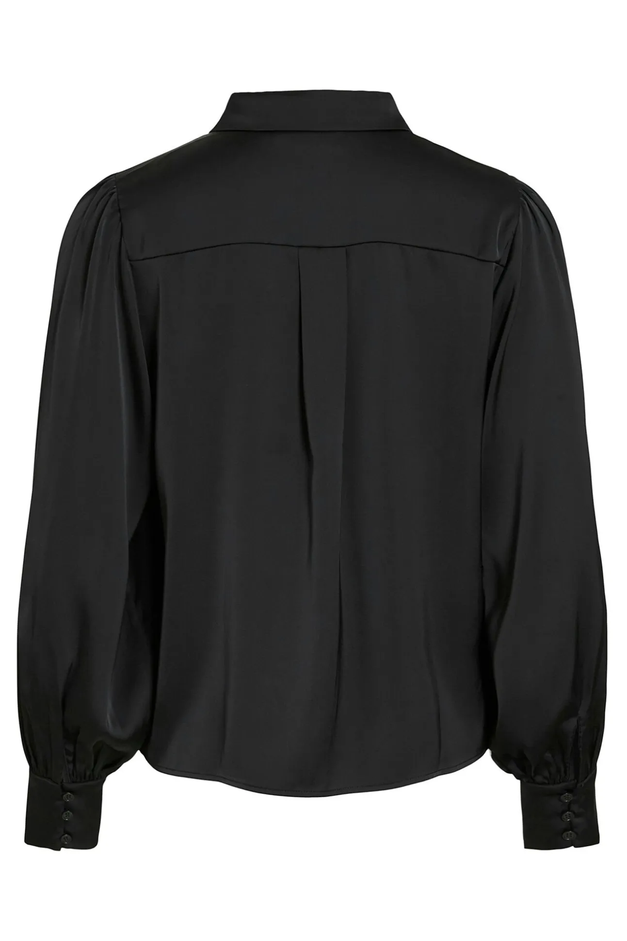 Blusa satinada de manga larga