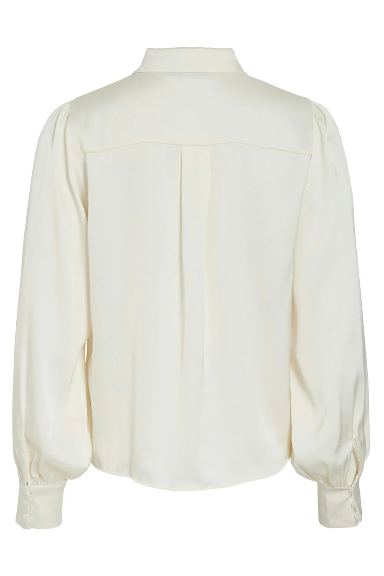 Blusa satinada de manga larga