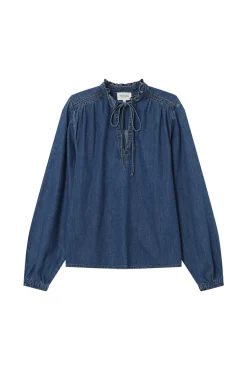 Blusa vaquera de manga larga