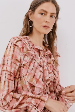 Blusa volante delantero