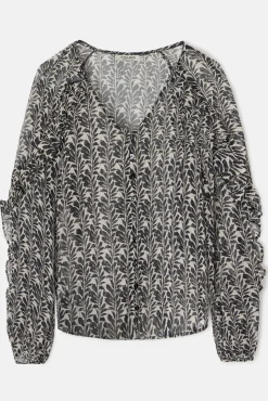 Blusa volantes estampado