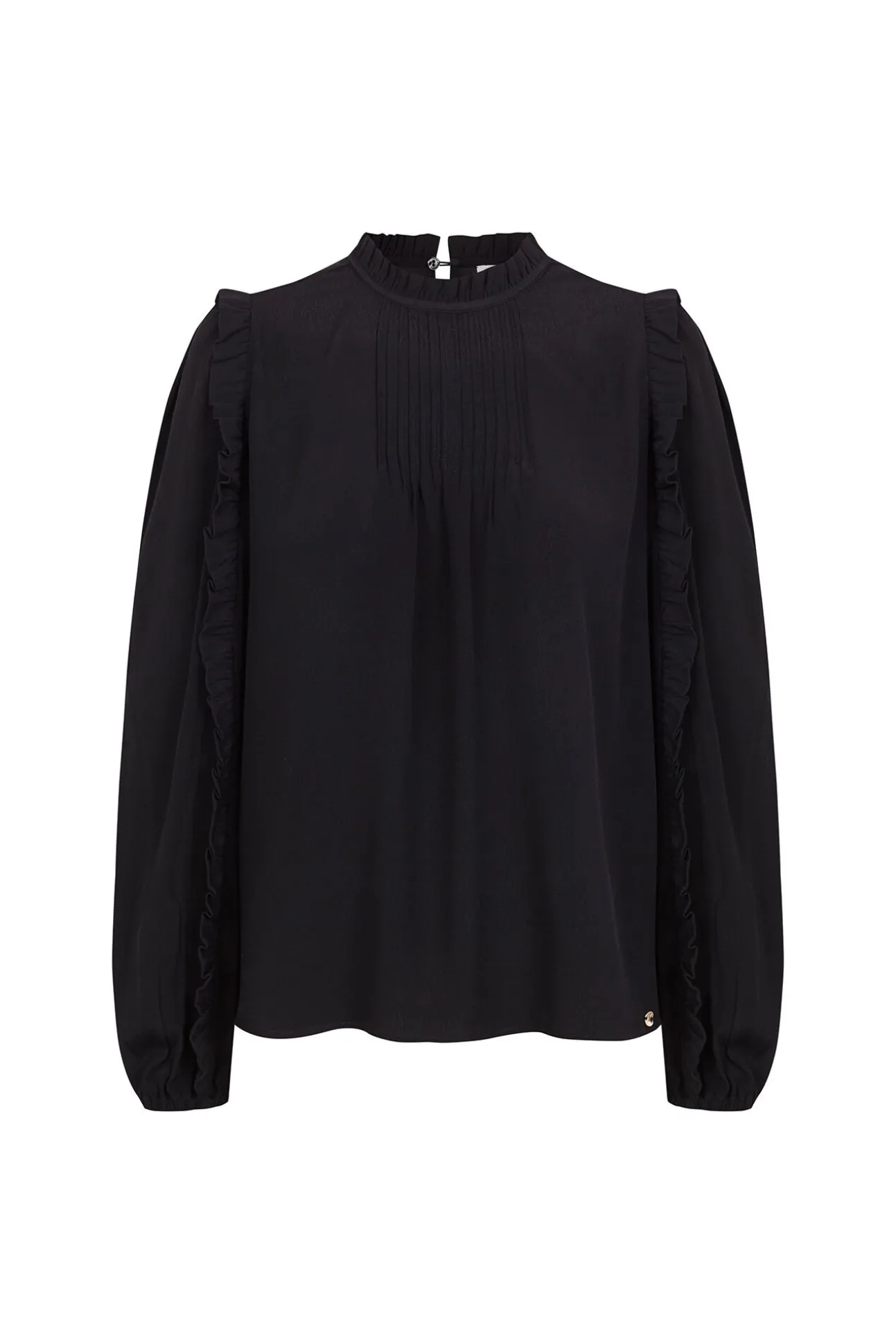 Blusa volantes puntilla