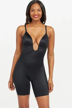 Body reductor escote U negro Spanx