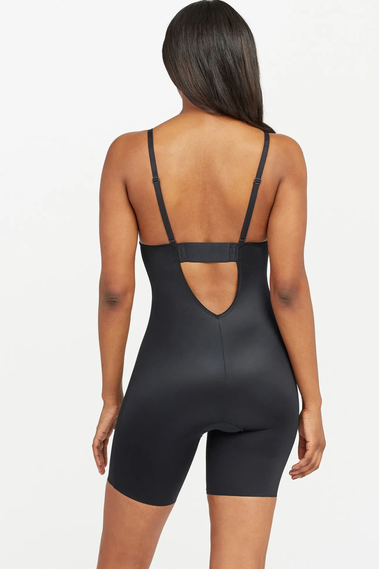 Body reductor escote U negro Spanx