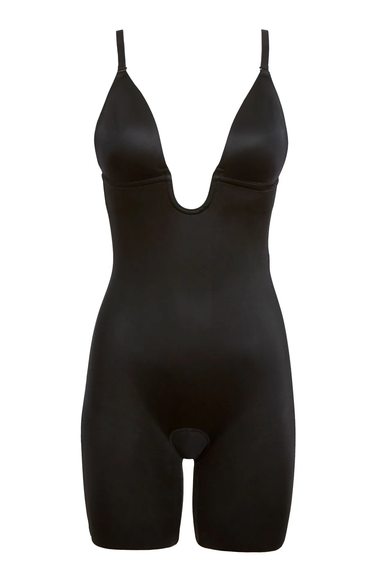 Body reductor escote U negro Spanx