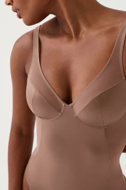 Body tanga de compresión tul y satén Shaping satin