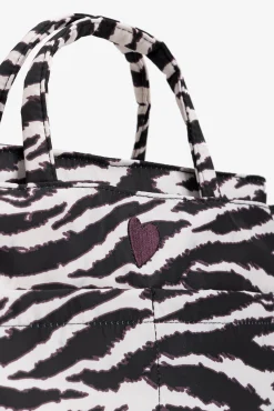 Bolso Acolchado Estampado de Cebra