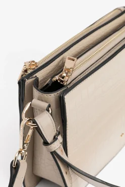 Bolso Bandolera con Efecto Cocodrilo