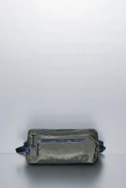 Bolso bandolera nylon kaki satinado