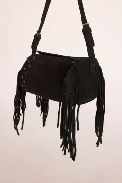 Bolso barril flecos