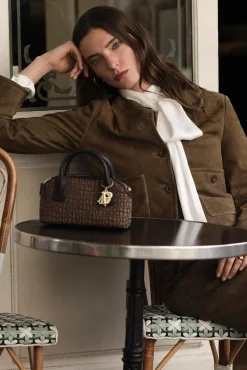 Bolso bowling jacquard mini