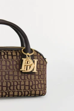 Bolso bowling jacquard mini