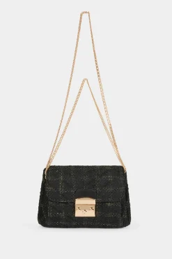 Bolso cartera de mano tweed