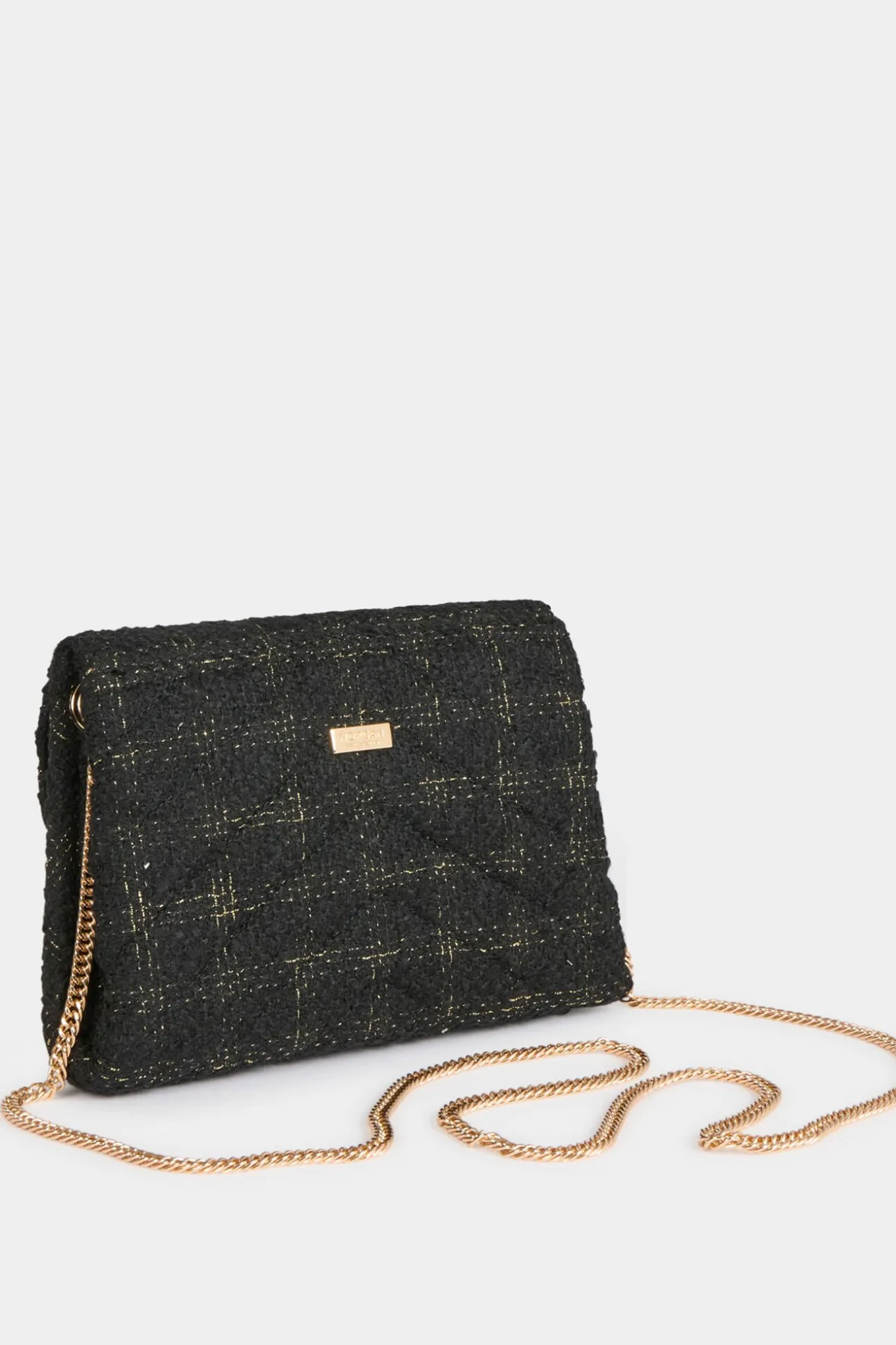 Bolso cartera de mano tweed