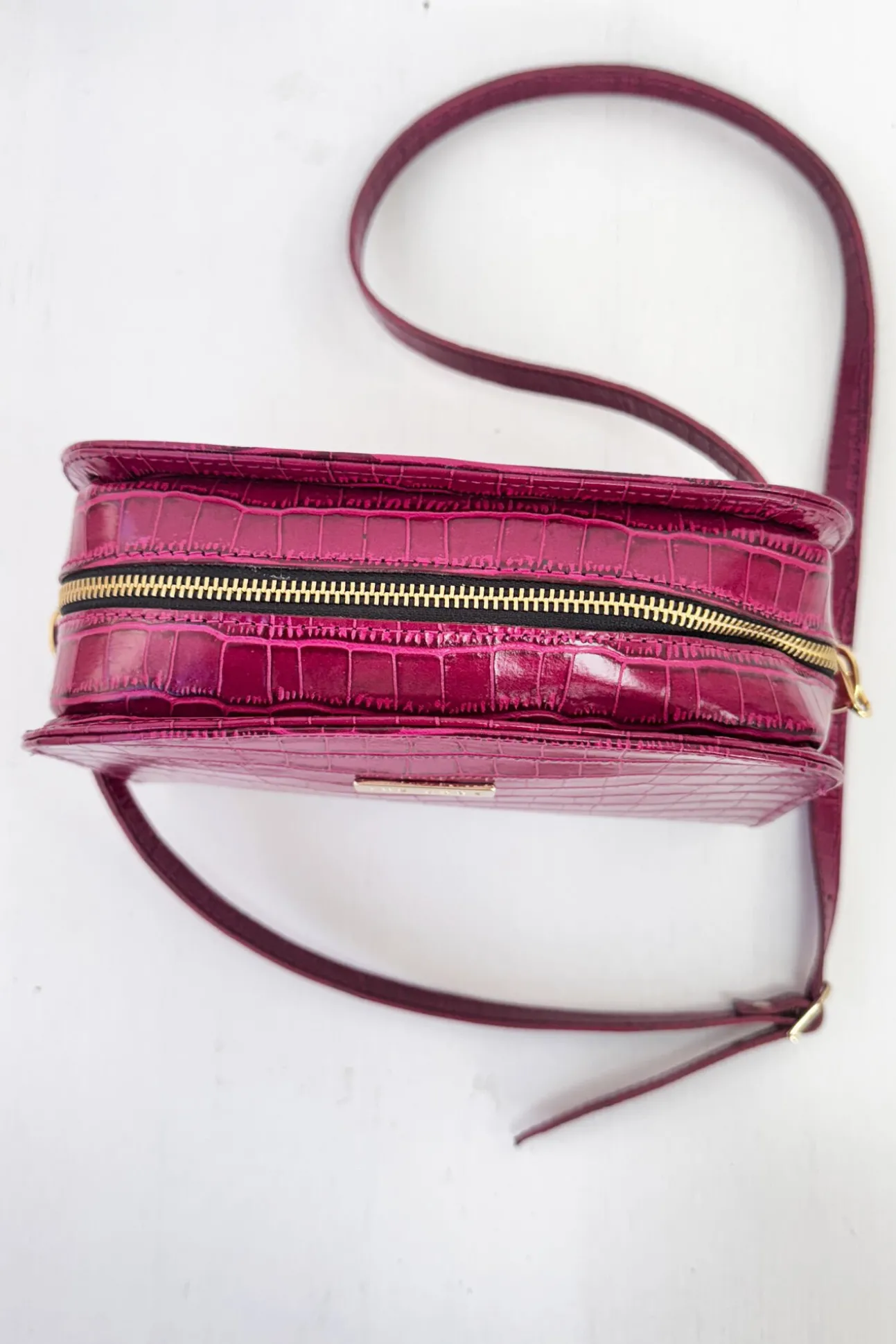 Bolso Casandra piel frambuesa