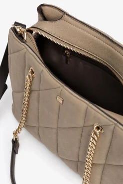 Bolso City Efecto Gamuza Acolchada