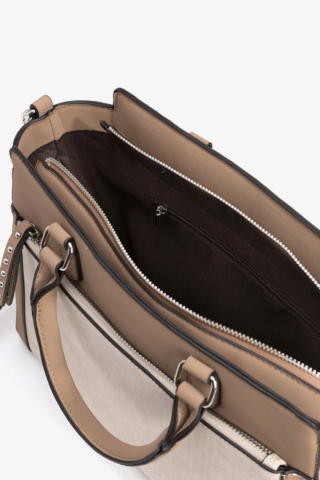 Bolso city efecto gamuza bicolor