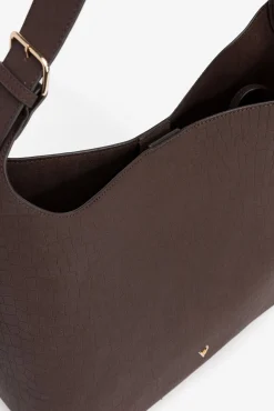 Bolso de Hombro Efecto Cocodrilo