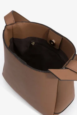 Bolso de hombro efecto piel