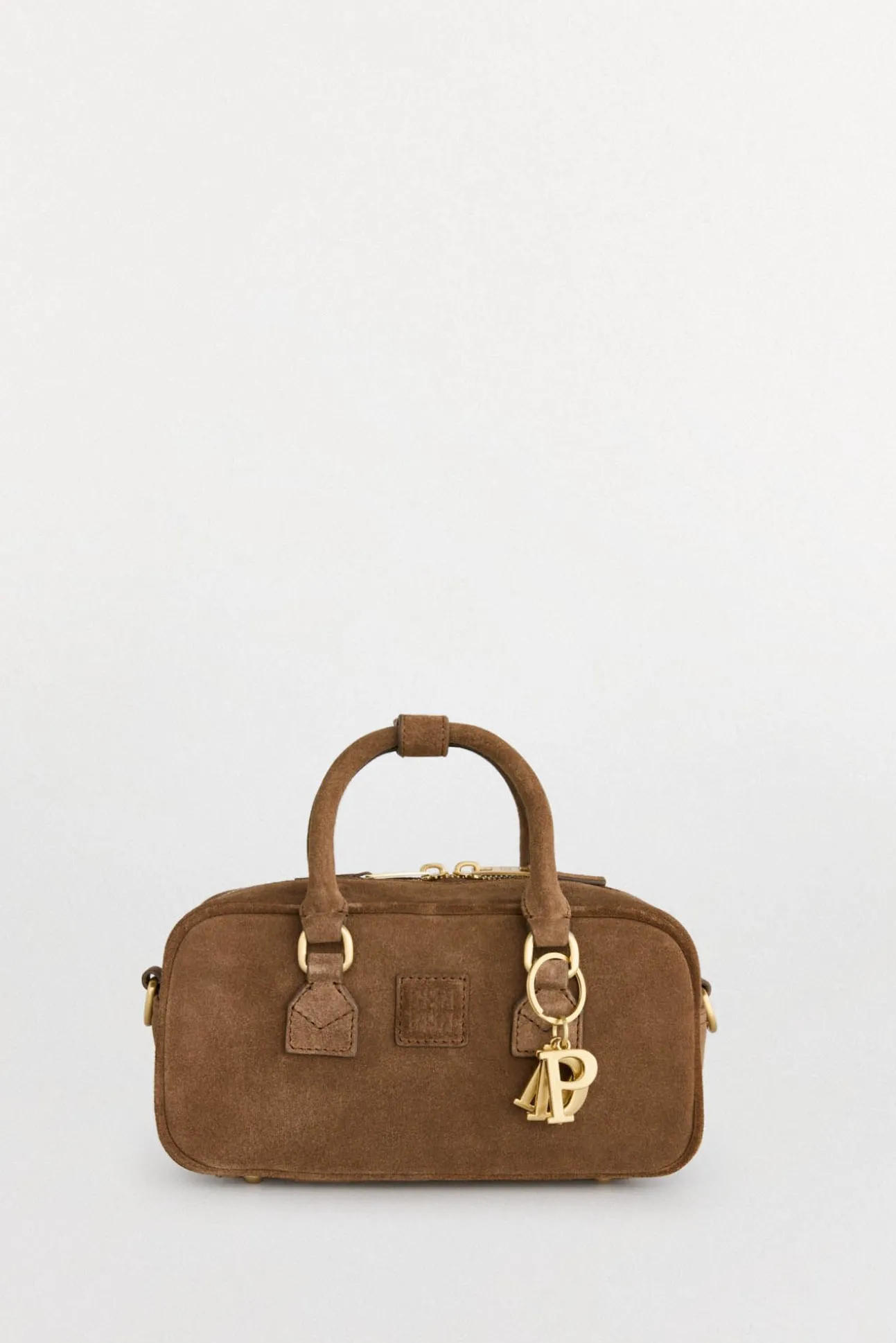 Bolso mini bowling bandolera en piel