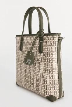 Bolso mini tote bandolera monograma