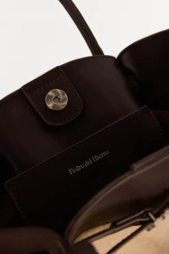 Bolso shopper combinado borreguito