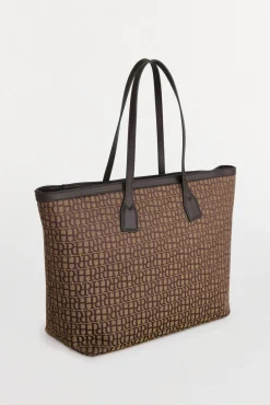 Bolso shopper en jacquard