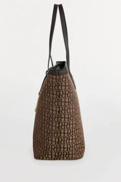 Bolso shopper en jacquard