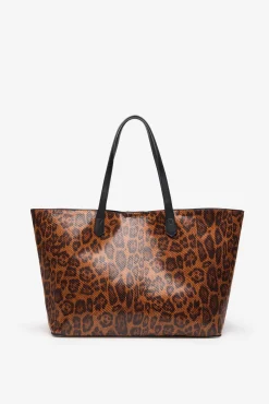 Bolso shopper estampado leopardo