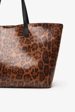 Bolso shopper estampado leopardo