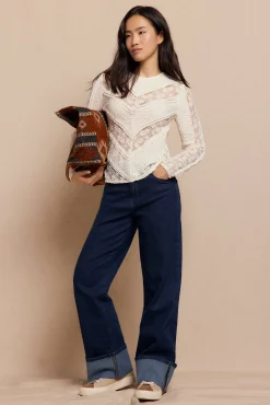 Bolso shopper jacquard marrón