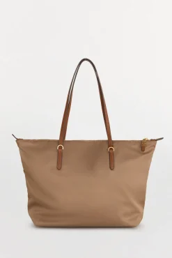 Bolso shopper nylon con cremallera
