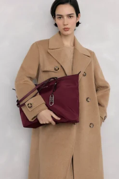 Bolso shopper nylon con cremallera