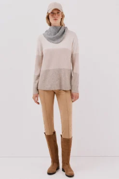 Bota alta campera serraje