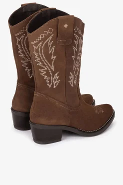 Bota cowboy serraje cuero