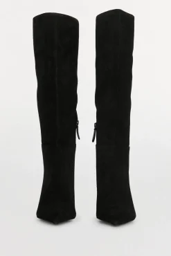 Bota tacón kitten serraje