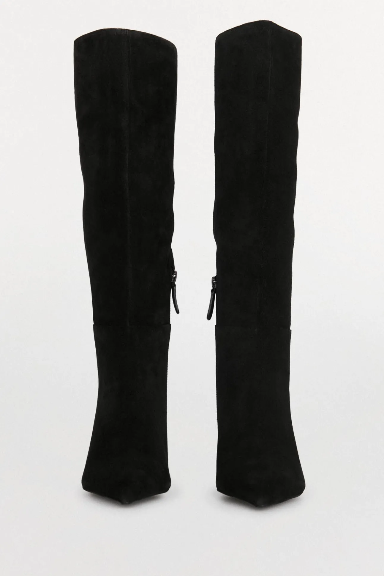 Bota tacón kitten serraje