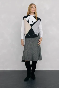 Bota tacón kitten serraje