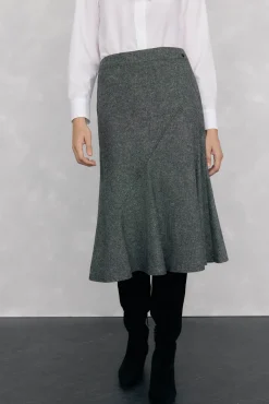 Bota tacón kitten serraje