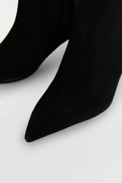 Bota tacón kitten serraje