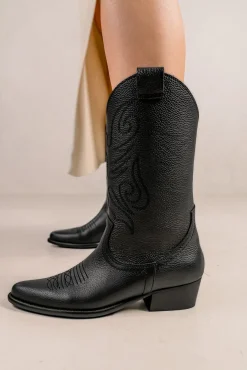 Botas cowboy de piel Jandra