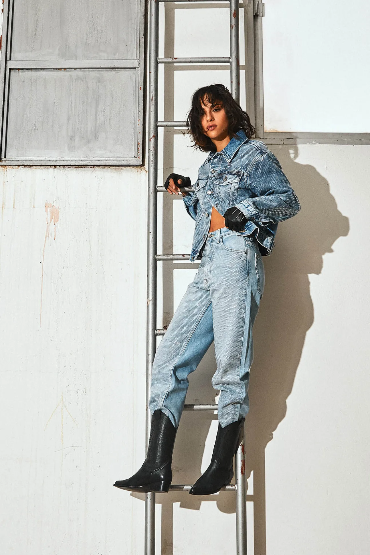 Botas cowboy de piel Jandra