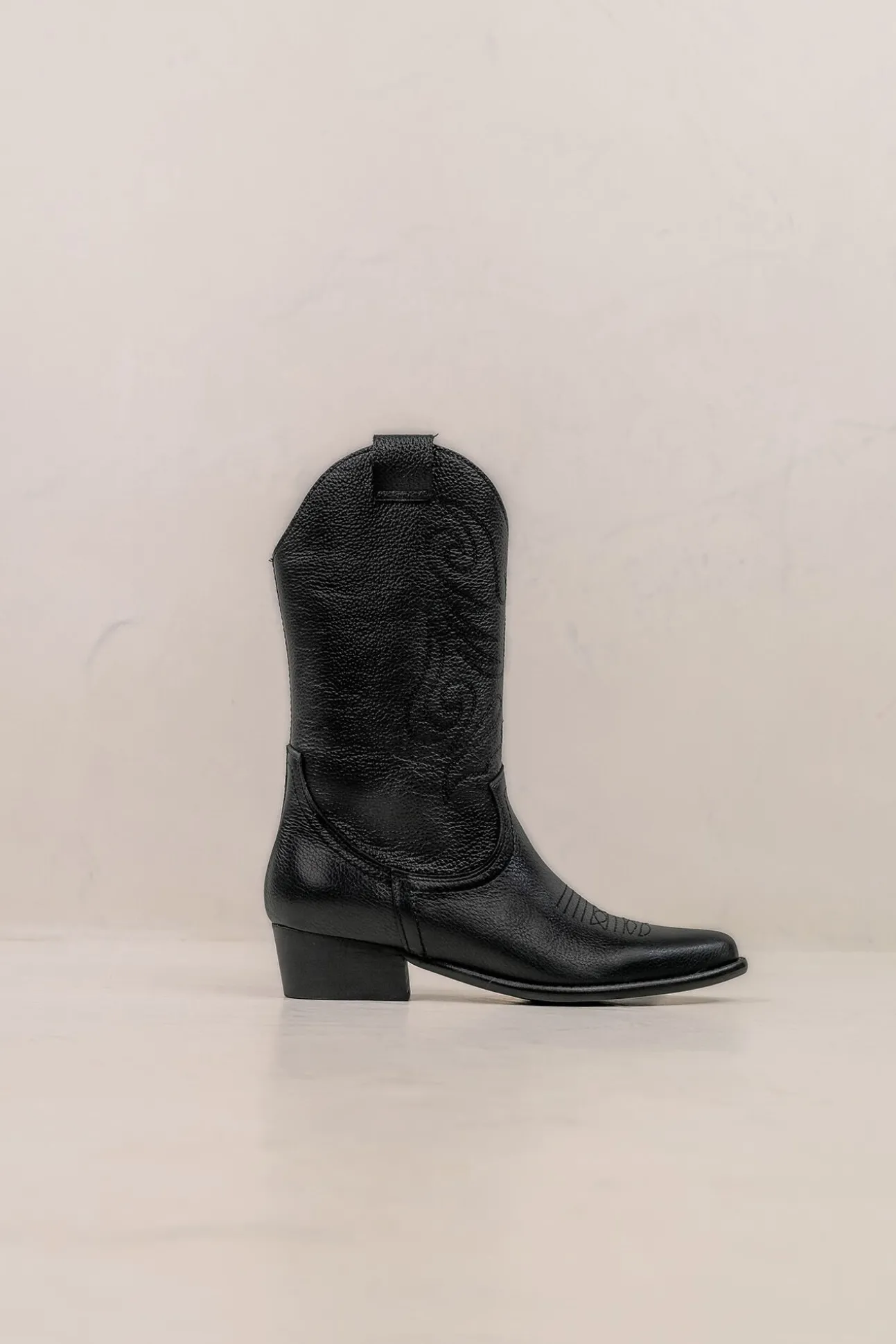 Botas cowboy de piel Jandra