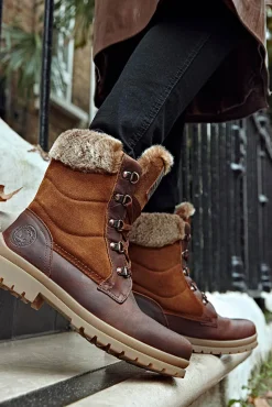 Botas de piel con forro interior de pelo caliente