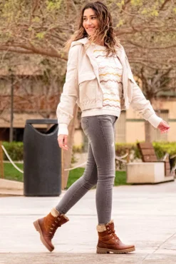 Botas de piel con forro interior de pelo caliente