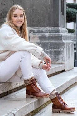 Botas de piel con forro interior de pelo caliente