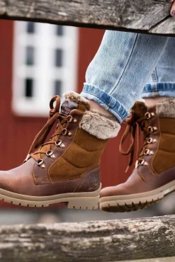 Botas de piel con forro interior de pelo caliente